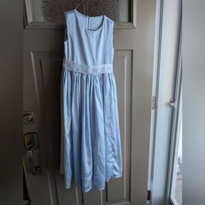 Girls Sz 7 Handmade Satin Gown